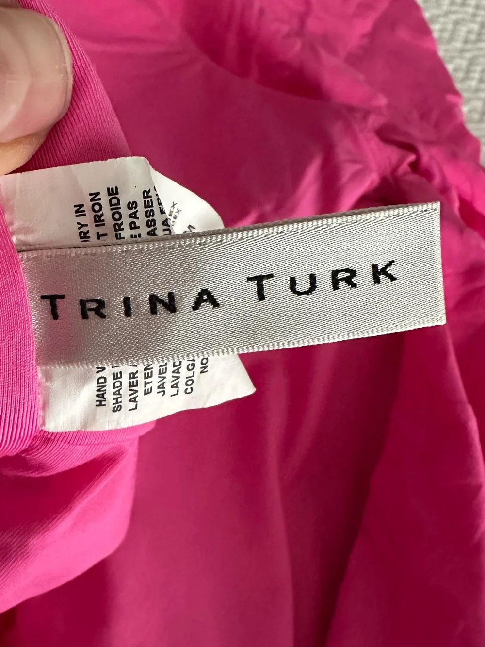 Trina Turk | Atlas Bright Pink Ruffle One-piece. Sz 12 EUC